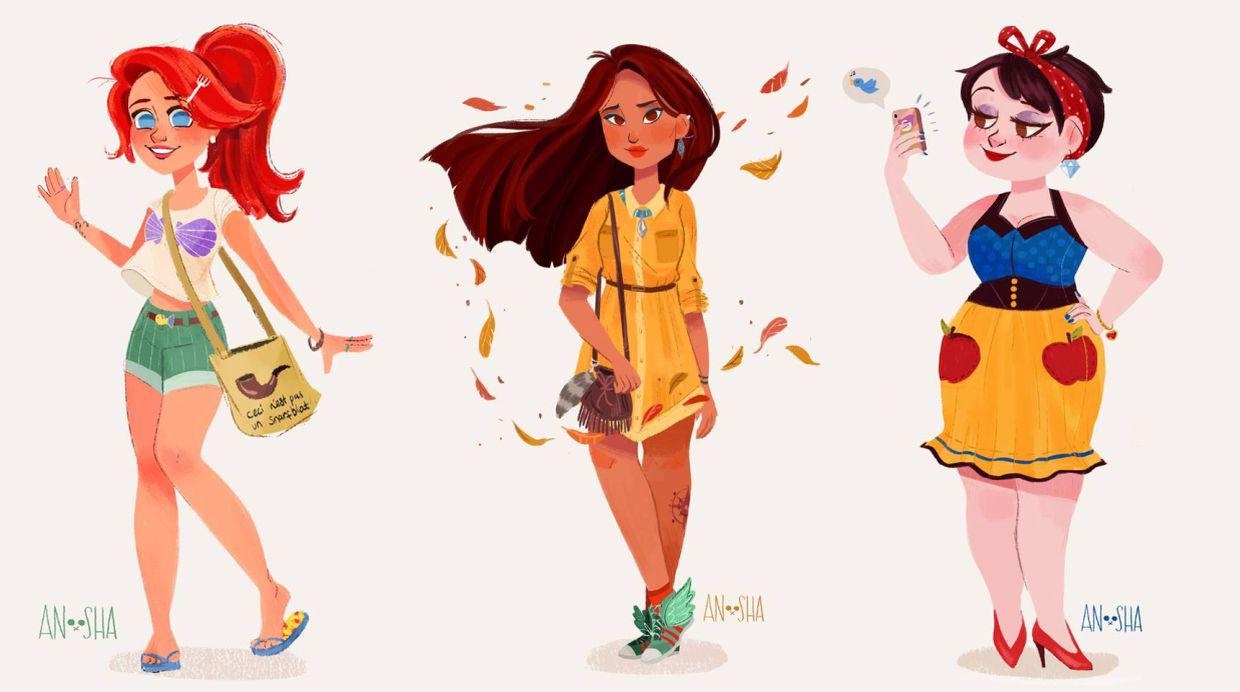 Las princesas Disney convertidas en Millennials [FOTOS] - 1