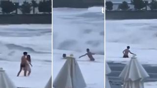 Rusia: mujer desaparece en el mar tras ser arrastrada por ola