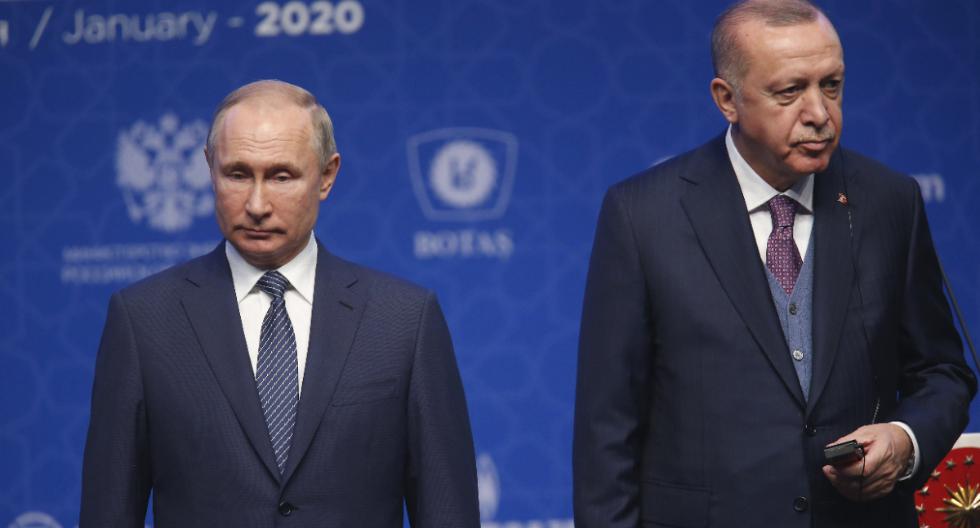 Putin y Erdogan criticaron la escalada de tensión entre Washington y Teherán, que culminó esta madrugada en un ataque iraní a una base militar estadounidense en Irak, en respuesta al asesinato de Soleimani. (Foto: AP)
