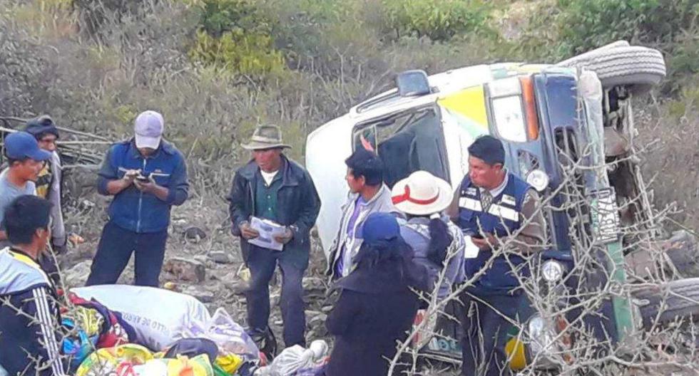 La Policía Nacional investiga las causas del accidente. (Foto: Andina)