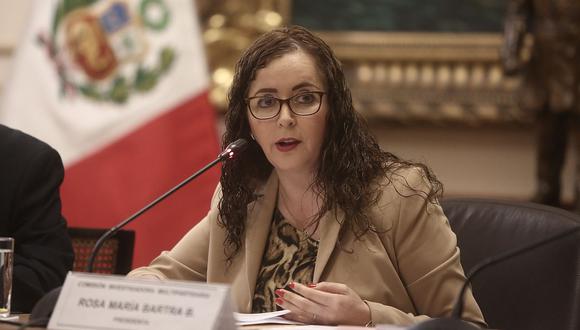 La congresista de Fuerza Popular, Rosa Bartra, pidió respetar la institucionalidad de las decisiones del Ministerio Público. (USI)