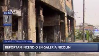 Galería Nicolini: ladrones habrían iniciado amago de incendio