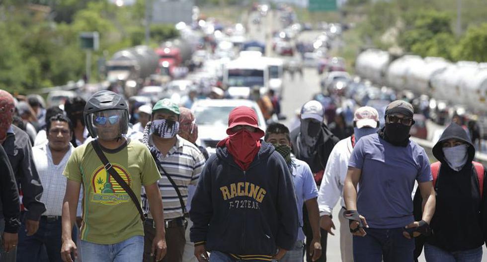 Docentes mexicanos protestan en Oaxaca. (Foto: EFE)
