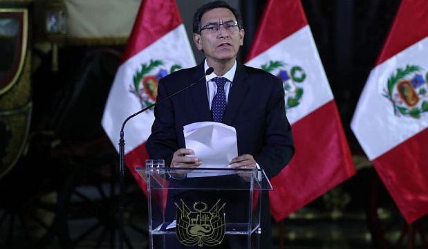 Martín Vizcarra señaló que la negación fáctica de la cuestión de confianza le brindó la potestad de disolver el Parlamento. (Foto: Giancarlo Ávila)