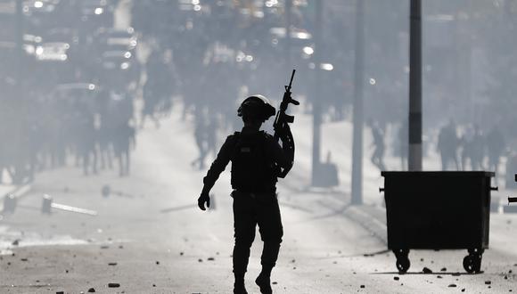 Fuertes enfrentamientos entre palestinos y fuerzas israelíes. (AFP).