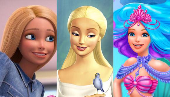 “Barbie: Big City, Big Dreams”, “Barbie en el Lago de los Cisnes” y “Barbie: Poder de sirena” son algunas cintas inspiradas en la muñena de Mattel. (Fotos: Netflix)