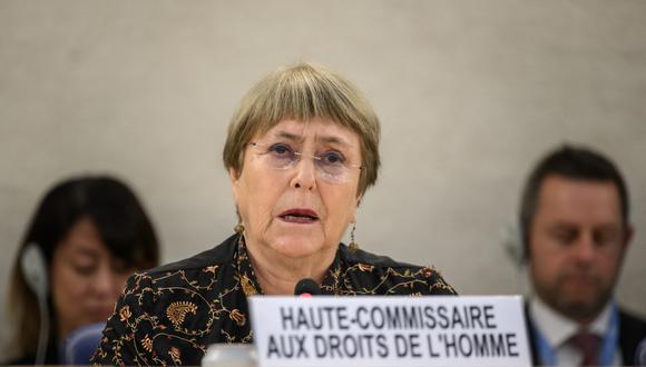 La Alta Comisionada de las Naciones Unidas para los Derechos Humanos, Michelle Bachelet. (Foto de archivo: Fabrice COFFRINI / AFP)