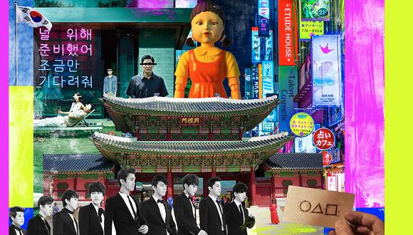 La cultura popular coreana ha sabido conquistar el mundo más allá del hemisferio asiático. Fotocomposición: Giovanni Tazza.