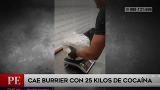 Cae burrier al intentar pasar 25 kilos de cocaína en el Aeropuerto Jorge Chávez