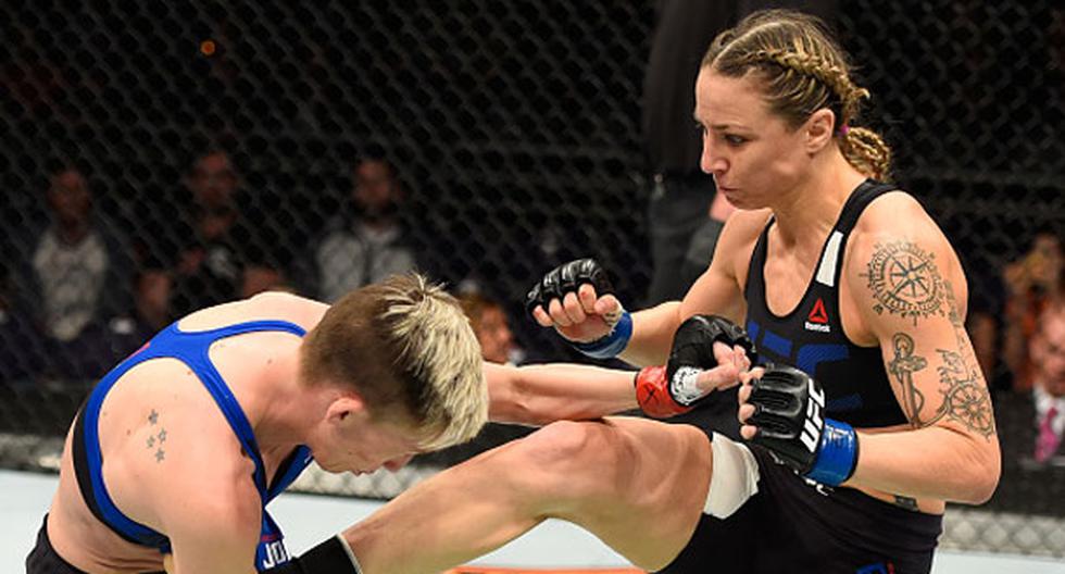 Nina Ansaroff venció a Jones-Lybarger en la cuarta pelea de UFC Fight Night 103 | Foto: Getty