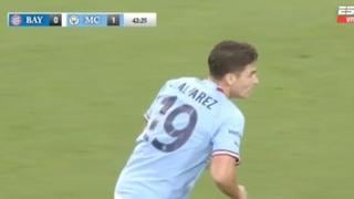 Ante Bayern Munich: Julián Álvarez estuvo cerca de marcar su primer gol con el Manchester City | VIDEO