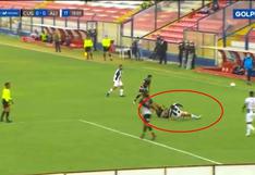 Alianza Lima vs. Cusco FC: Rinaldo Cruzado y la terrible lesión al tobillo por la que tuvo que ser sustituido | VIDEO