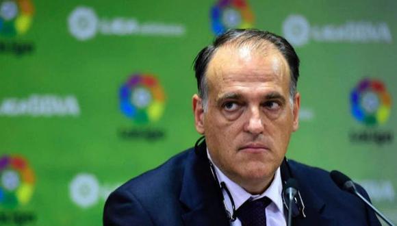 Javier Tebas, presidente de LaLiga, aclaró en entrevista que la planificación para que el torneo culmine sigue en pie. (Foto: AFP)