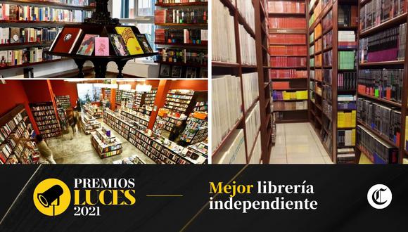 Algunas de las librerías nominadas a los Premios Luces 2021. Fotos: La Rebelde/ Communitas/ El Virrey.