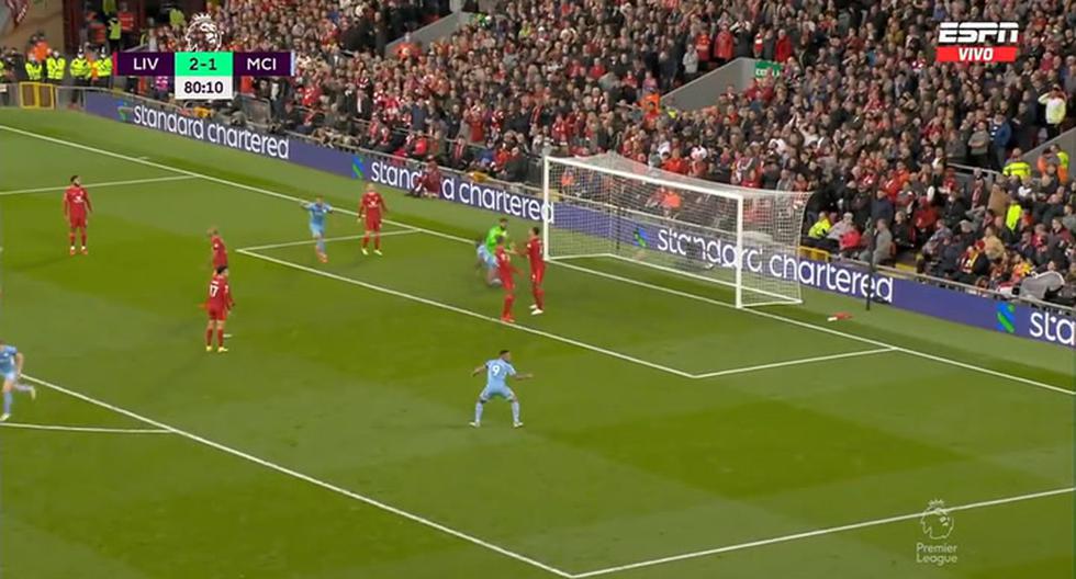 Liverpool vs.  Manchester City: De Bruyne makes it 2-2 in the Premier League with a great shot |  VIDEO