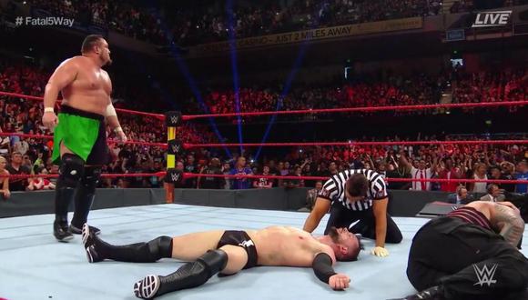 Samoa Joe venció a Finn Balor y ganó la batalla de cinco esquinas. Ahora se medirá ante Brock Lesnar por el Título Universal. (Foto: WWE)
