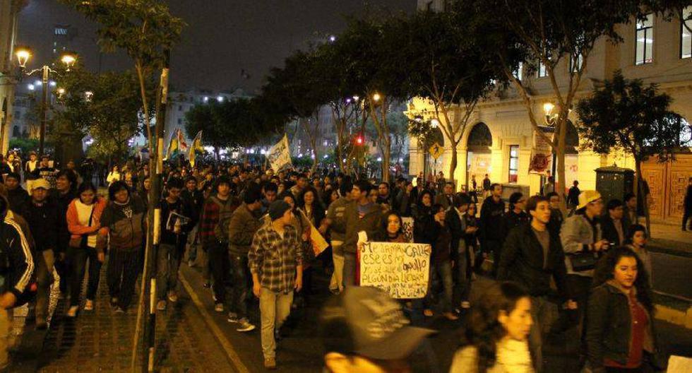 #Tomalacalle protestó el 22 de julio en el Centro de Lima. (Foto: Alicia Rojas)