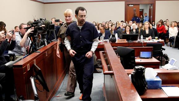 Larry Nassar fue condenado a 125 años de cárcel. (Foto: Reuters/Brendan McDermid)