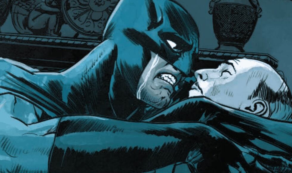 Batman lamentando la muerte de Alfred (Foto: DC Comics)