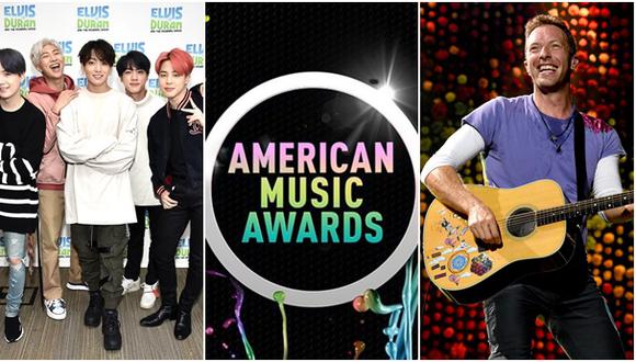 BTS actuará en vivo junto a Coldplay y Megan Thee Stallion en los American Music Awards. (Fotos: AFP / Steven Ferdman / Kevin Winter)