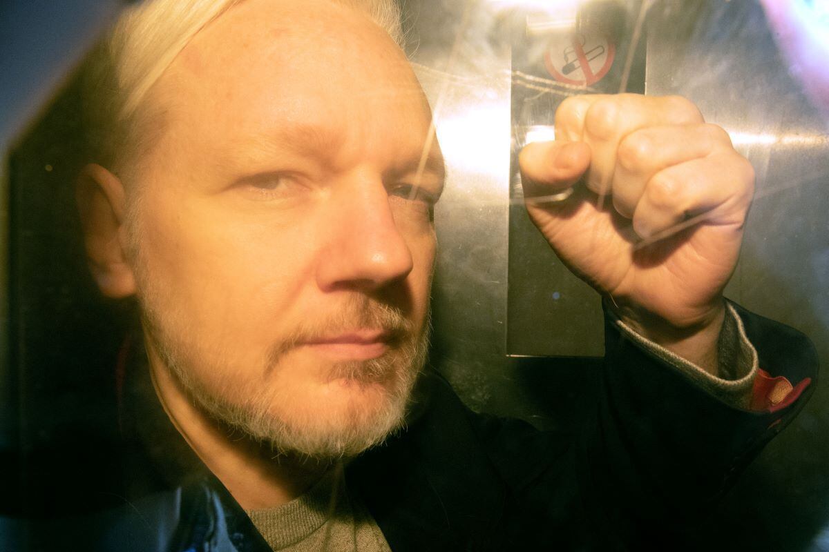 WikiLeaks founder Julian Assange arrives at court in London on May 1, 2019. (Daniel LEAL/AFP)