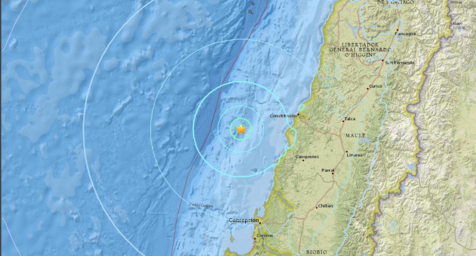 Un sismo de magnitud 5,9 se ha producido este martes en Chile, informa el Servicio Geológico de EE.UU. (USGS, por sus siglas en inglés). (Foto: USGS)