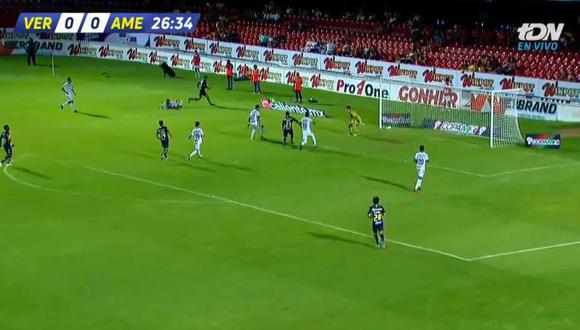América vs. Veracruz: así fue el gol de Henry Martín para el 1-0 | VIDEO | EN VIVO