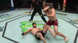 UFC Fight Night: la brutal lluvia de golpes de Boser para ‘mandar a dormir’ a su rival | VÍDEO