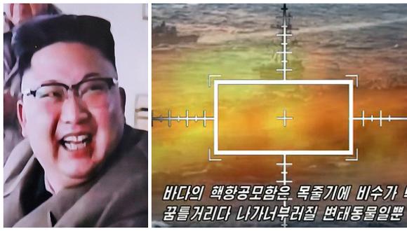 Kim Jong-un publica video donde destruye portaaviones de EE.UU.