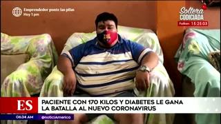 Tumbes: hombre con 170 kilos y diabetes ganó la batalla al Covid-19