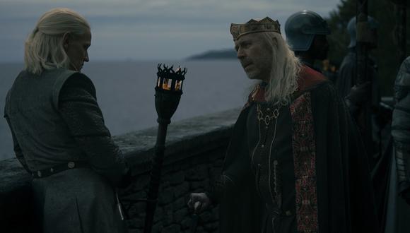 Daemon y Viserys Targaryen se reencontrarán en el episodio 7 de "House of the Dragon" por el funeral de Laena Velaryon (Foto: HBO)
