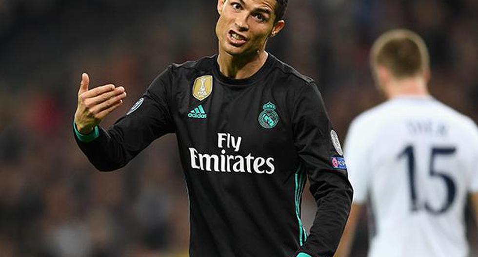 Cristiano Ronaldo no estuvo de buen humor tras la derrota del Real Madrid ante Tottenham por la Champions League. Incluso le hizo este pedido a un periodista. (Foto: Getty Images)