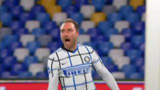 Napoli vs. Inter: Eriksen marcó el 1-1 de los ‘Nerazzurri’ | VIDEO 