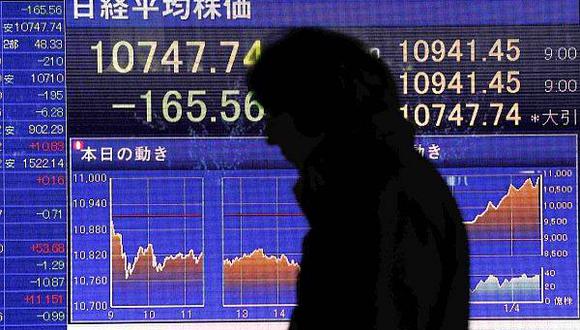 Bolsas asiáticas cayeron a mínimos de casi cuatro meses