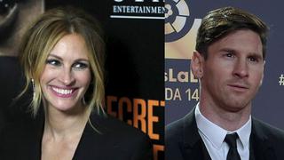 Julia Roberts: "En mi casa se habla mucho de Lionel Messi"