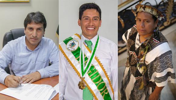 Christian Palacios (San Marcos), Hebert Peña (Echarati) y Daniel Ríos (Megantoni) son alcaldes de los distritos con más recursos en el país, pero con menor sueldo en comparación a sus pares limeños. (Foto: GEC)