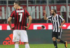 Juventus volvió a la cima de la Serie A: se impuso 2-0 al Milan