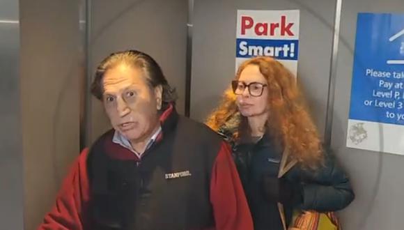 Alejandro Toledo fue captado saliendo de la Corte de San Francisco este 7 de abril. (Captura: RPP)