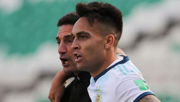 Lautaro Martínez quedó fuera del Argentina vs. Paraguay de las Eliminatorias. (Foto: AFP)