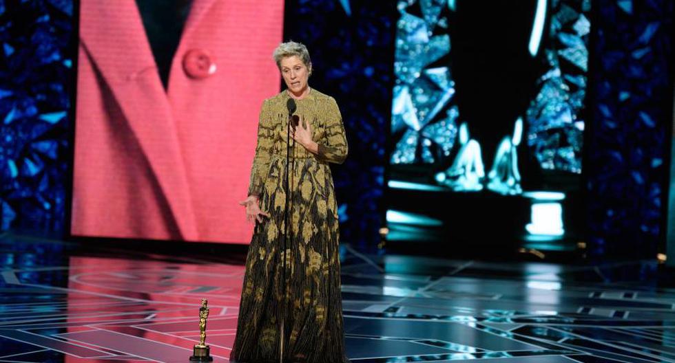 Frances McDormand fue una de las grandes ganadoras del Óscar 2018 (Foto: EFE)