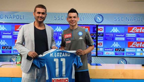 Hirving Lozano podría estrenarse con el Napoli este fin de semana en la Serie A. (Foto: @sscnapoliES)