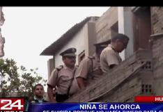 Huachipa: Niña se ahorcó porque no había dinero para comer