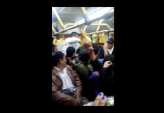 Metropolitano: Hombres protagonizaron fuerte pelea dentro de bus | VIDEO 