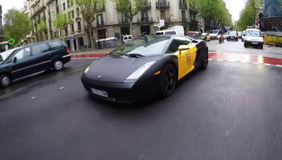 Dos Lamborghini haciendo taxi gratis [VIDEO]