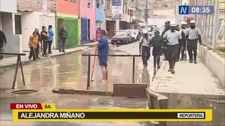 Un nuevo aniego fue reportado en el distrito de San Juan de Lurigancho | VIDEO