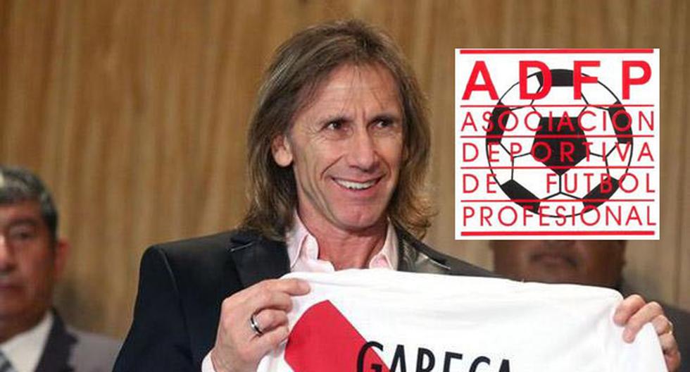 Ricardo Gareca asistió con Antonio García Pye a pedir apoyo a la ADFP. (Foto: Difusión)