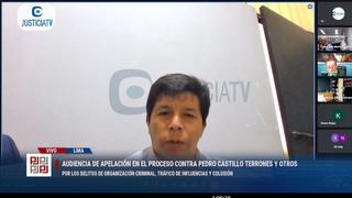 Pedro Castillo apela prisión preventiva en su contra: “Nunca ejercí influencia para beneficiar a nadie”