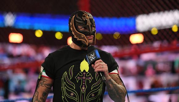 Rey Mysterio calentó la previa de la final de la Liga MX. (Difusión WWE)