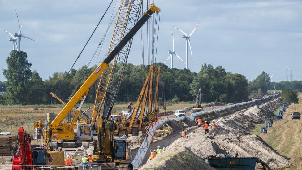 In just 200 days, Germany has built the first of its 6 terminals to process LNG from the Middle East.  (GETTY IMAGES).