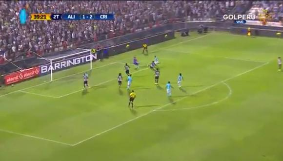 Gabriel Costa colocó el 3-1 en el Alianza Lima vs. Sporting Cristal por la final del Torneo Descentralizado 2018 (Foto: captura de pantalla)